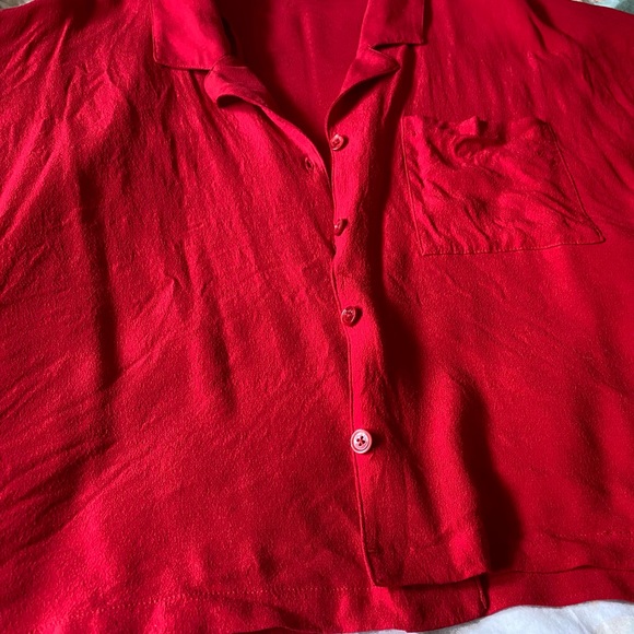 Aritzia short sleeve button down shirt - Picture 2 of 3